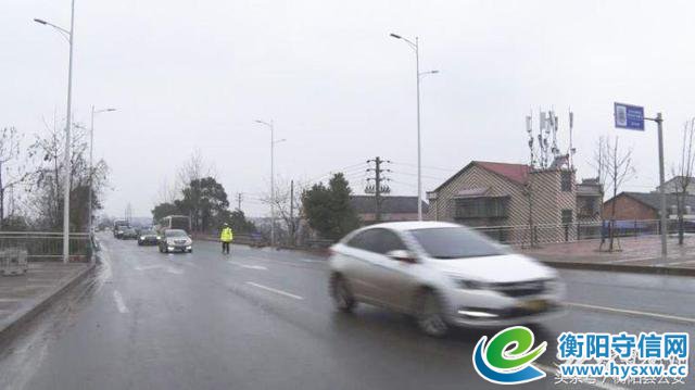 雨雪天气！衡阳县交警大队全警上路，“点线”管控保畅安